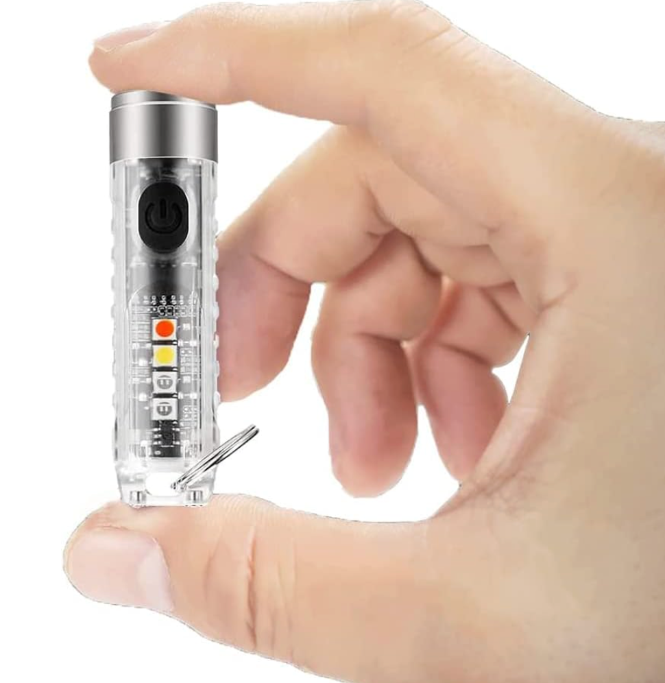 Mini Rechargeable Pocket Flashlight Keychain