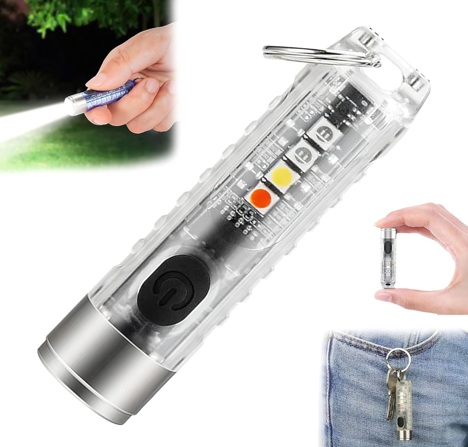 Mini Rechargeable Pocket Flashlight Keychain